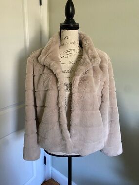 Marc New York Plush Teddy Jacket in Cream